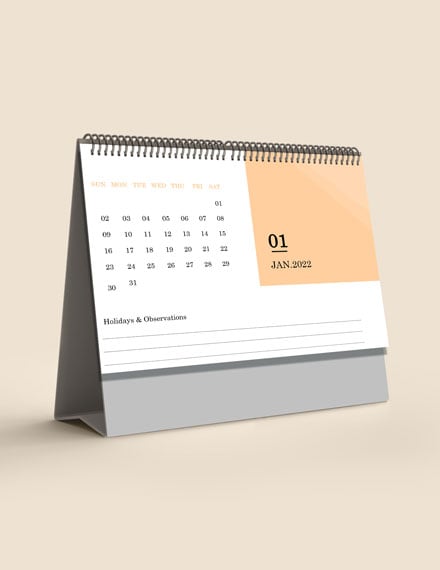 Free Printable School Desk Calendar Template Download Undefined