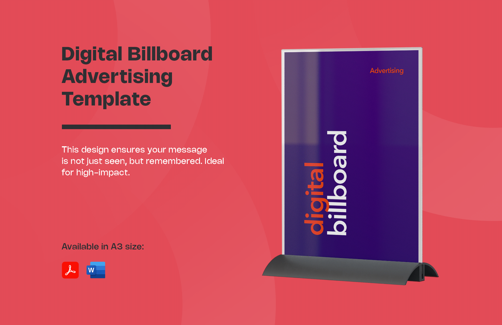 Digital Billboard Advertising Template