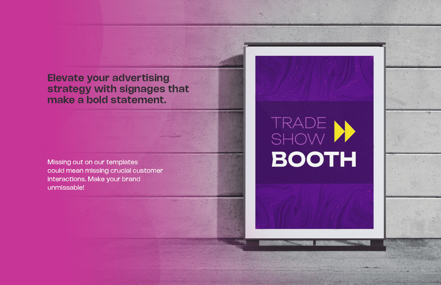 Trade Show Booth Signage Template