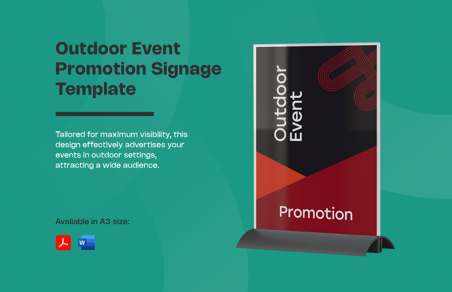 Outdoor Event Promotion Signage Template