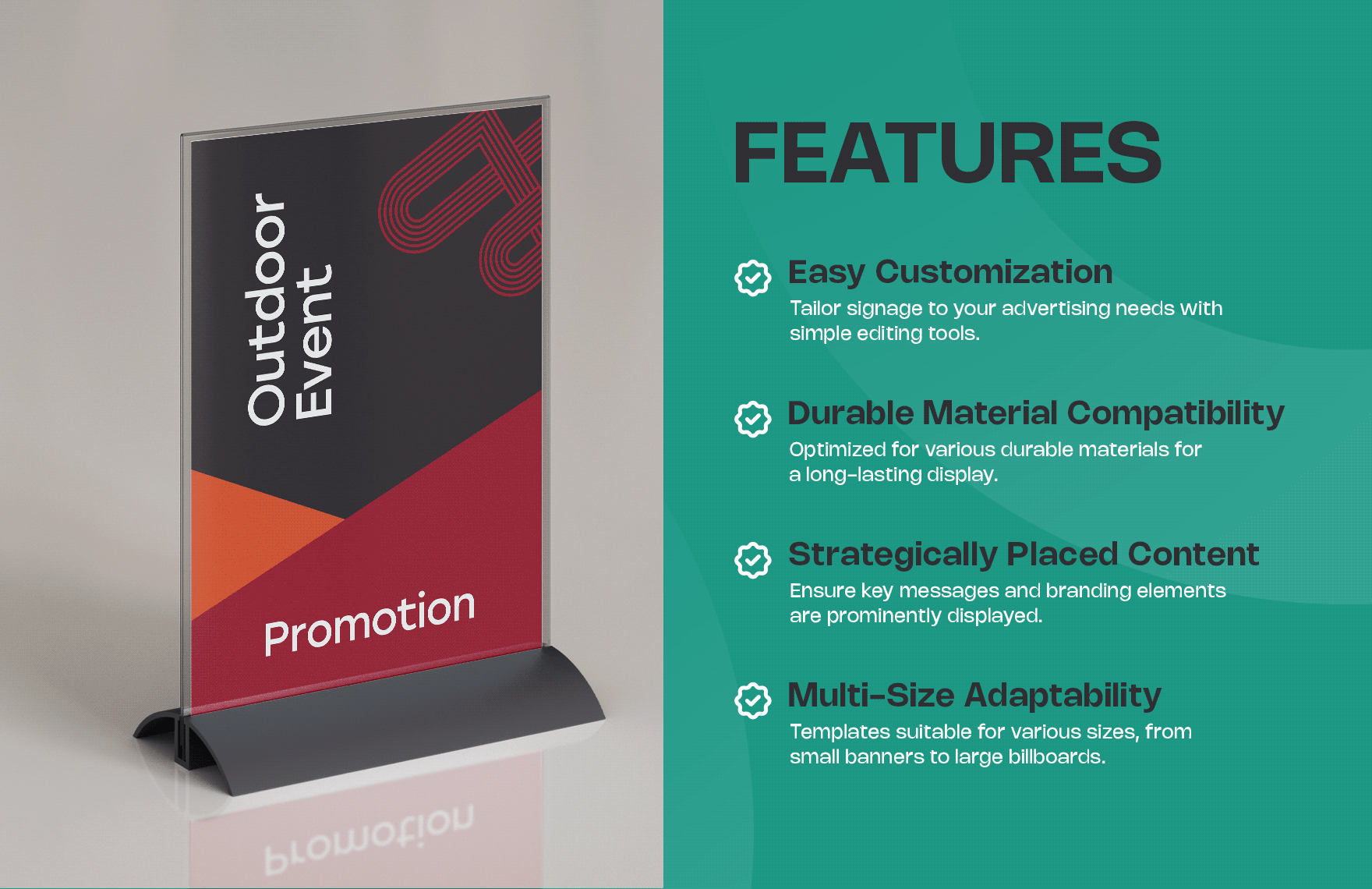 Outdoor Event Promotion Signage Template