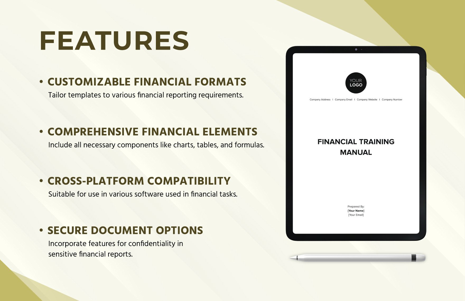 Financial Training Manual Template
