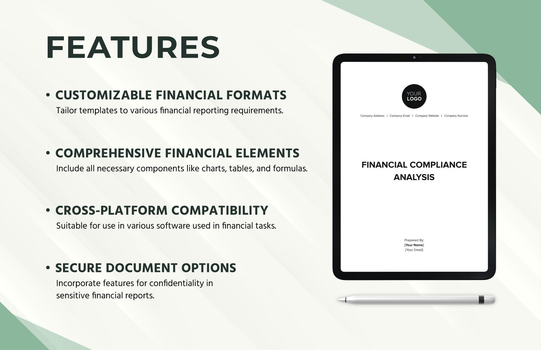 Financial Compliance Analysis Template