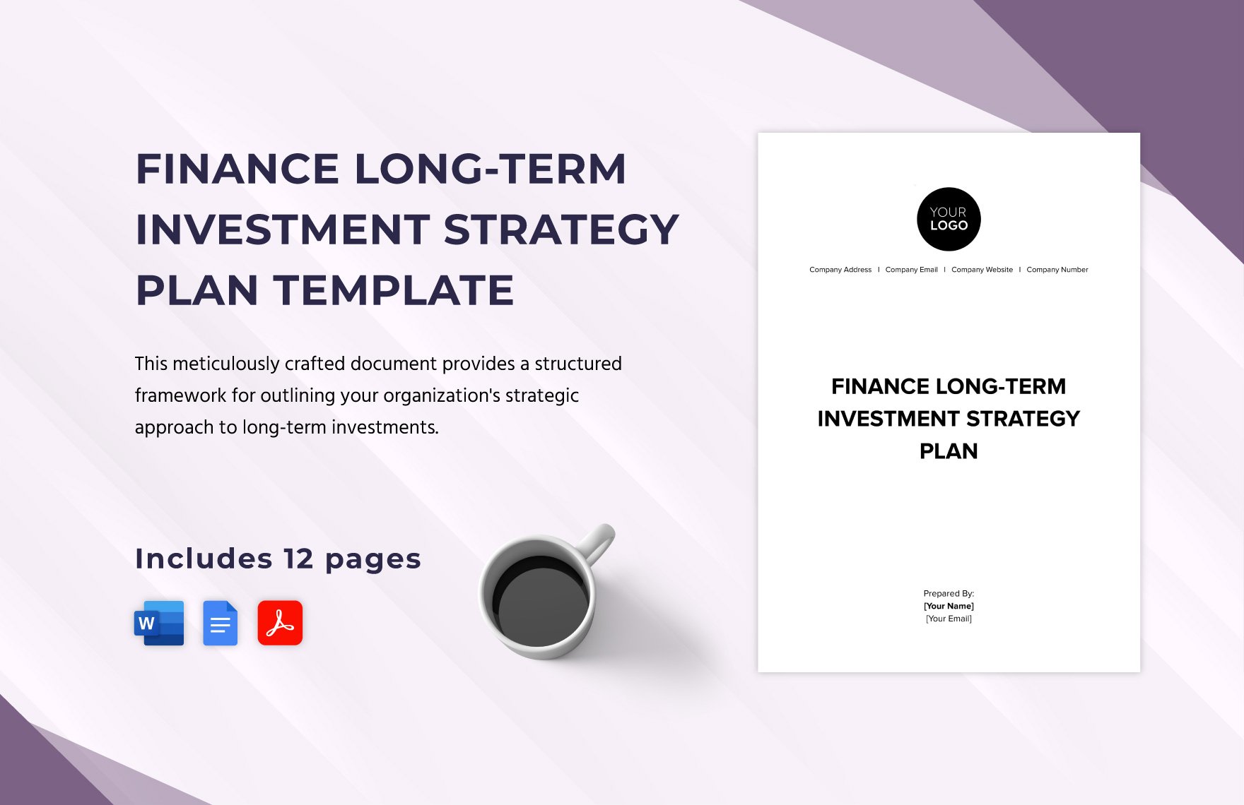 Finance Long-Term Investment Strategy Plan Template