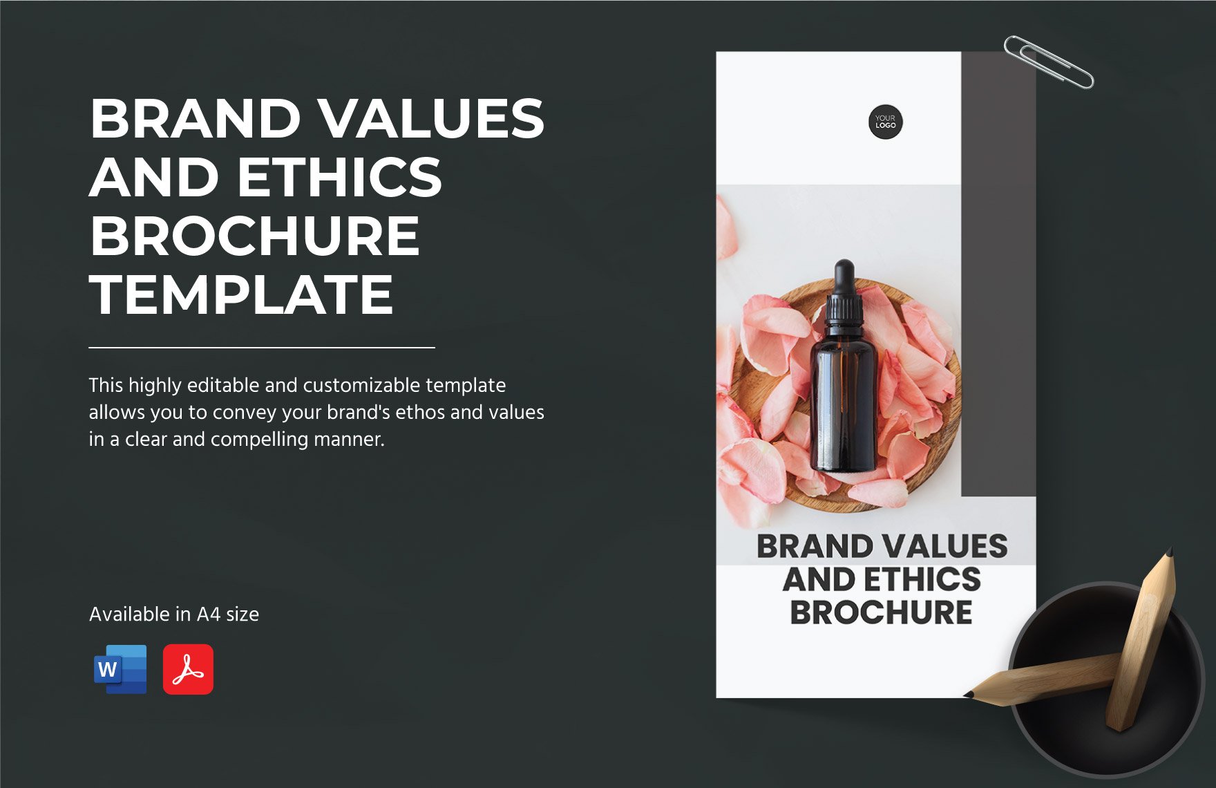 Brand Values and Ethics Brochure Template