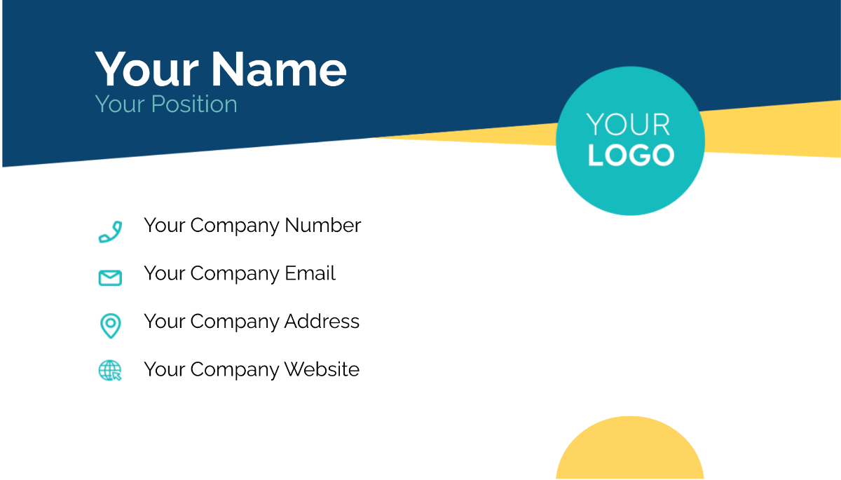 Customer Service Manager Business Card Template