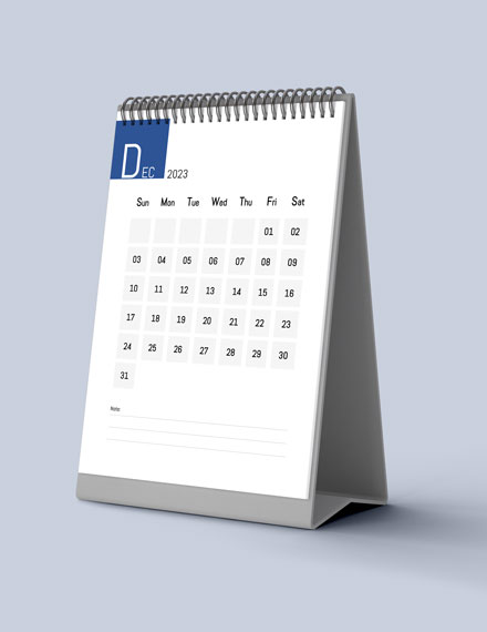 Social Media Marketing Desk Calendar Template - Google Docs, Word ...