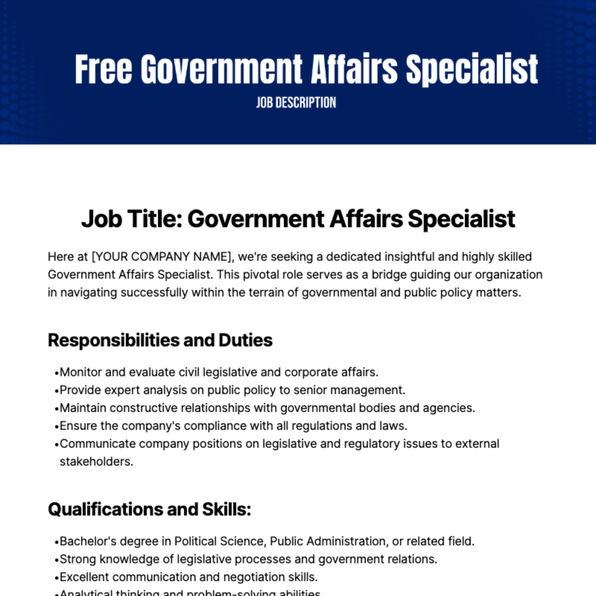 free-government-job-description-templates-examples-edit-online