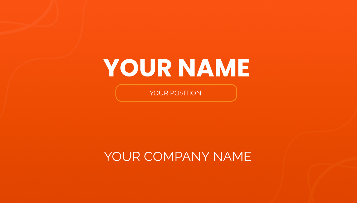 Software Engineer Business Card Template