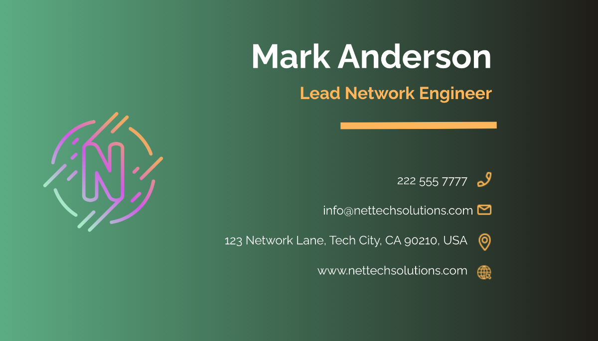 Network Engineer Business Card