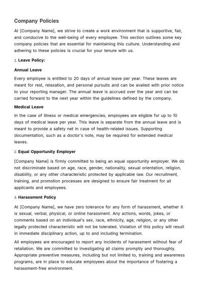 Free Specialized Industry Training Manual HR Template to Edit Online