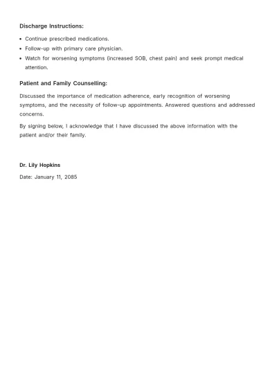 Free Admission Note Template to Edit Online