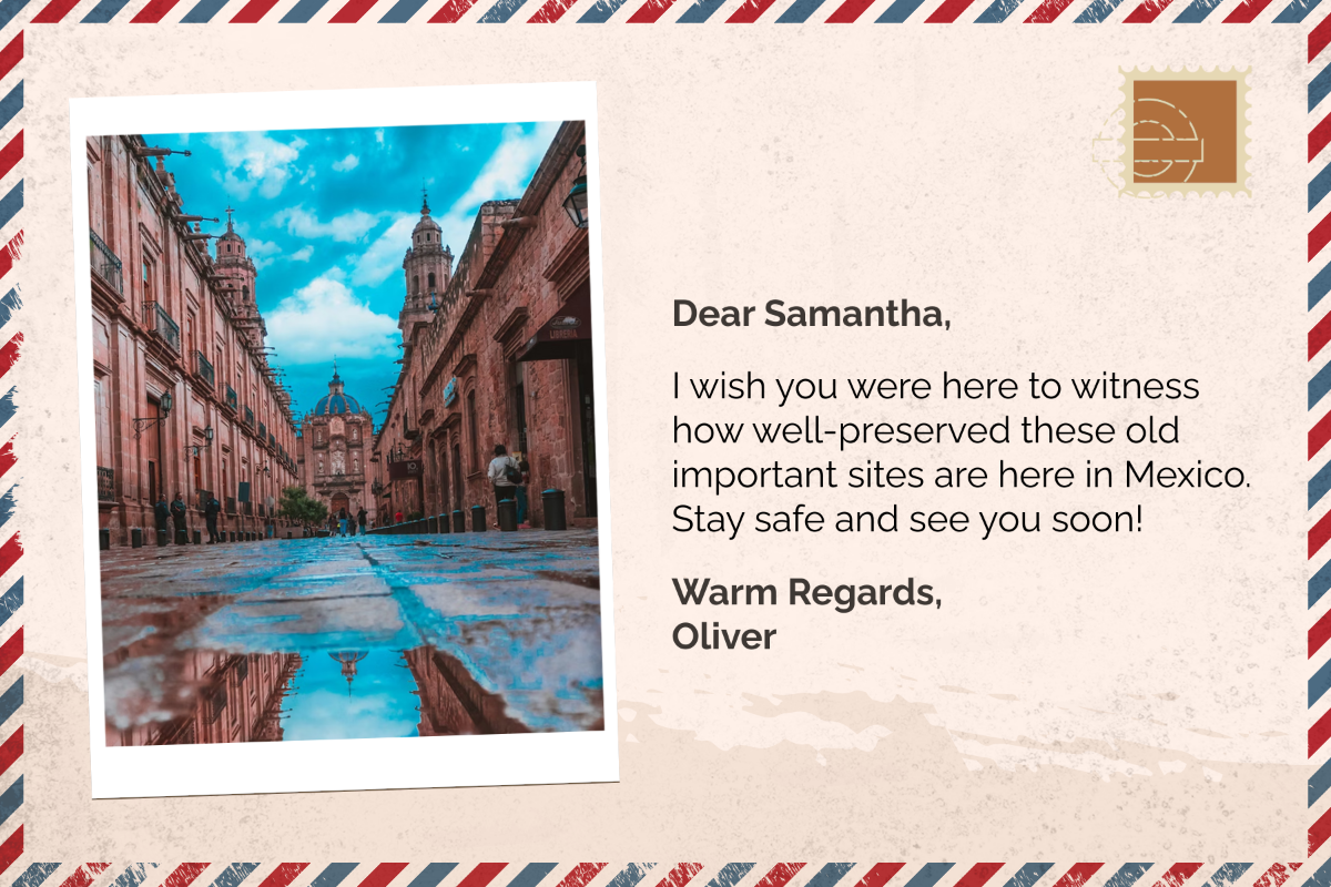Old Fashioned Postcard Template