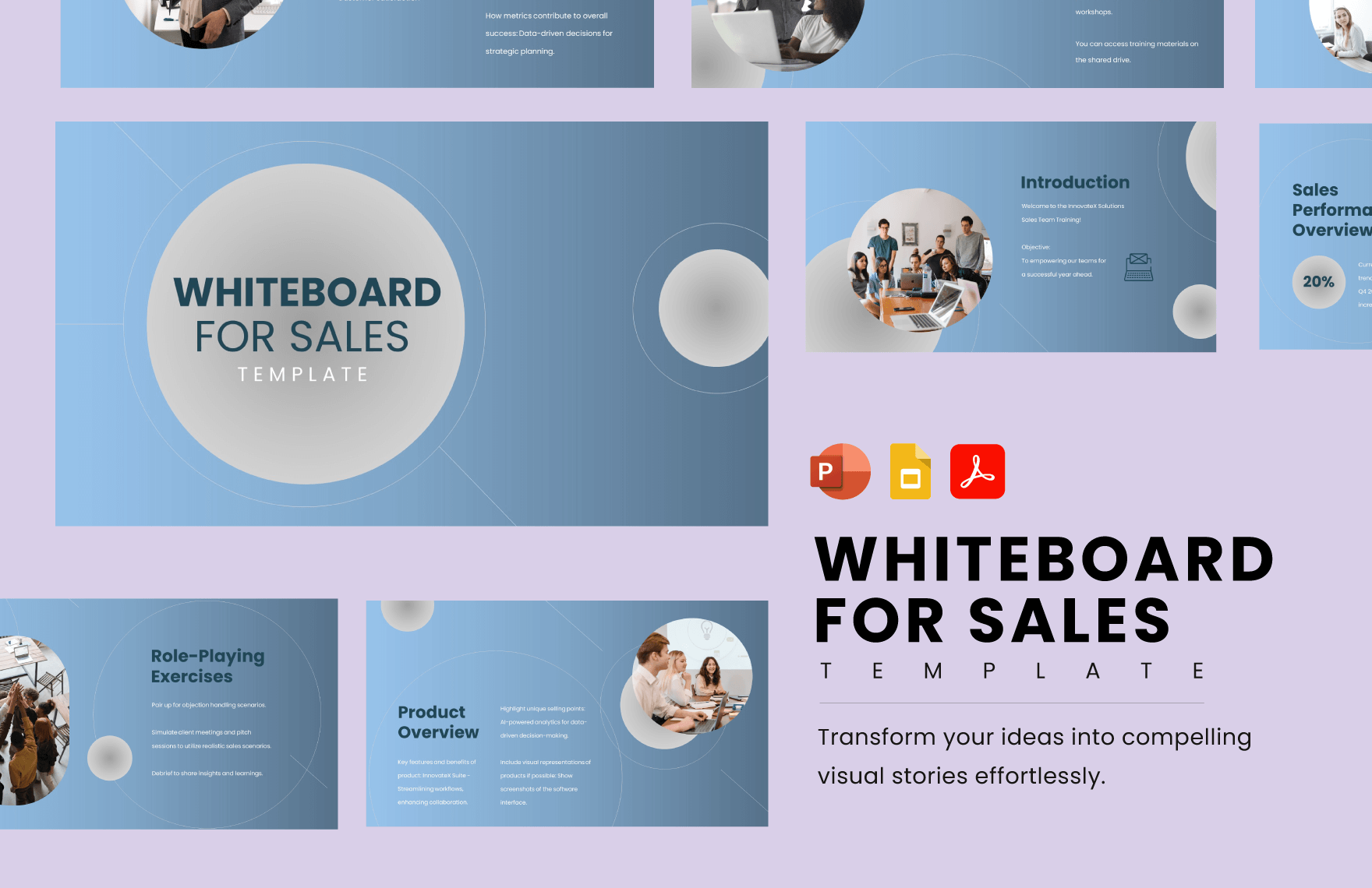 Whiteboard For Sales Template
