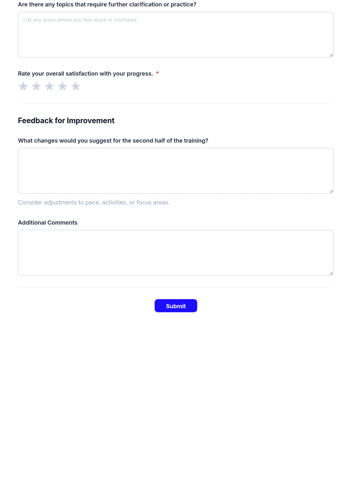 Free Mid-training Evaluation Form HR Template & AI Maker Free Mid-training Evaluation Form HR Template & AI Maker