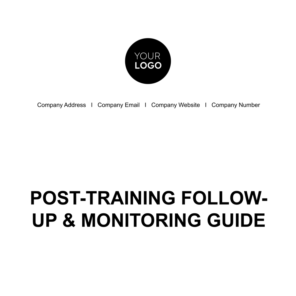 Post-training Follow-up & Monitoring Guide HR Template - Edit Online & Download