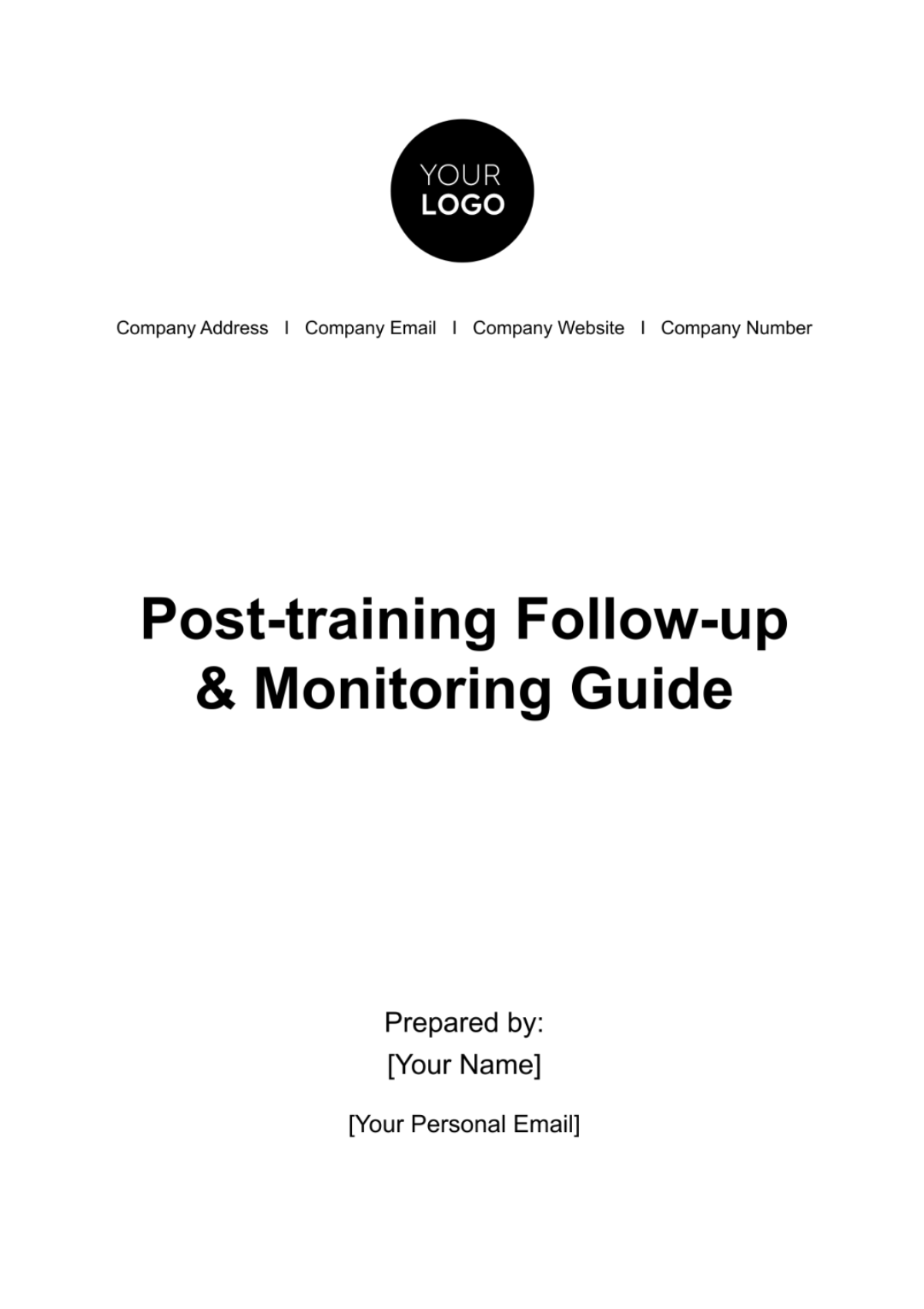 Post-training Follow-up & Monitoring Guide HR Template - Edit Online & Download