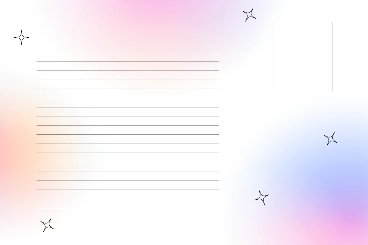 Free Lined Postcard Template to Edit Online