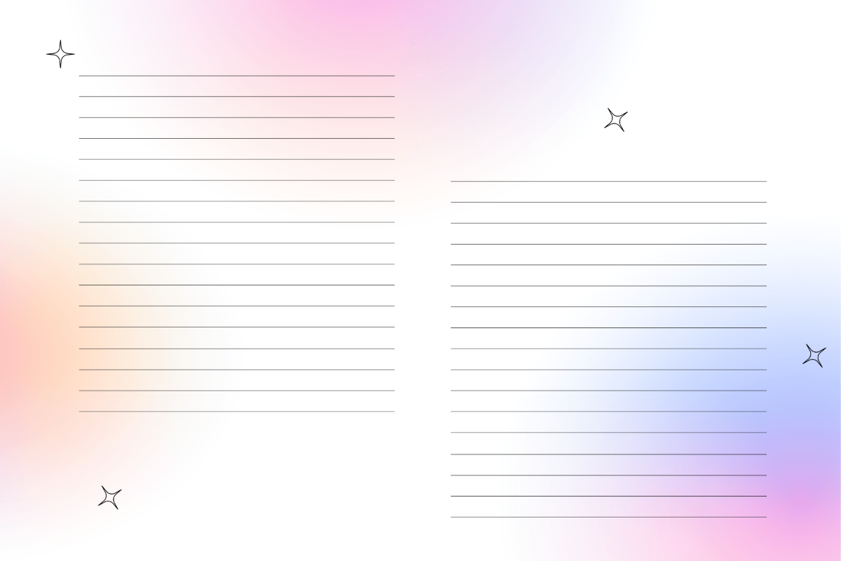 Lined Postcard Template