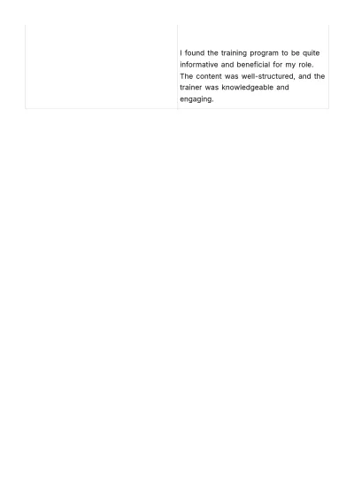 Free Training Impact Survey HR Template to Edit Online