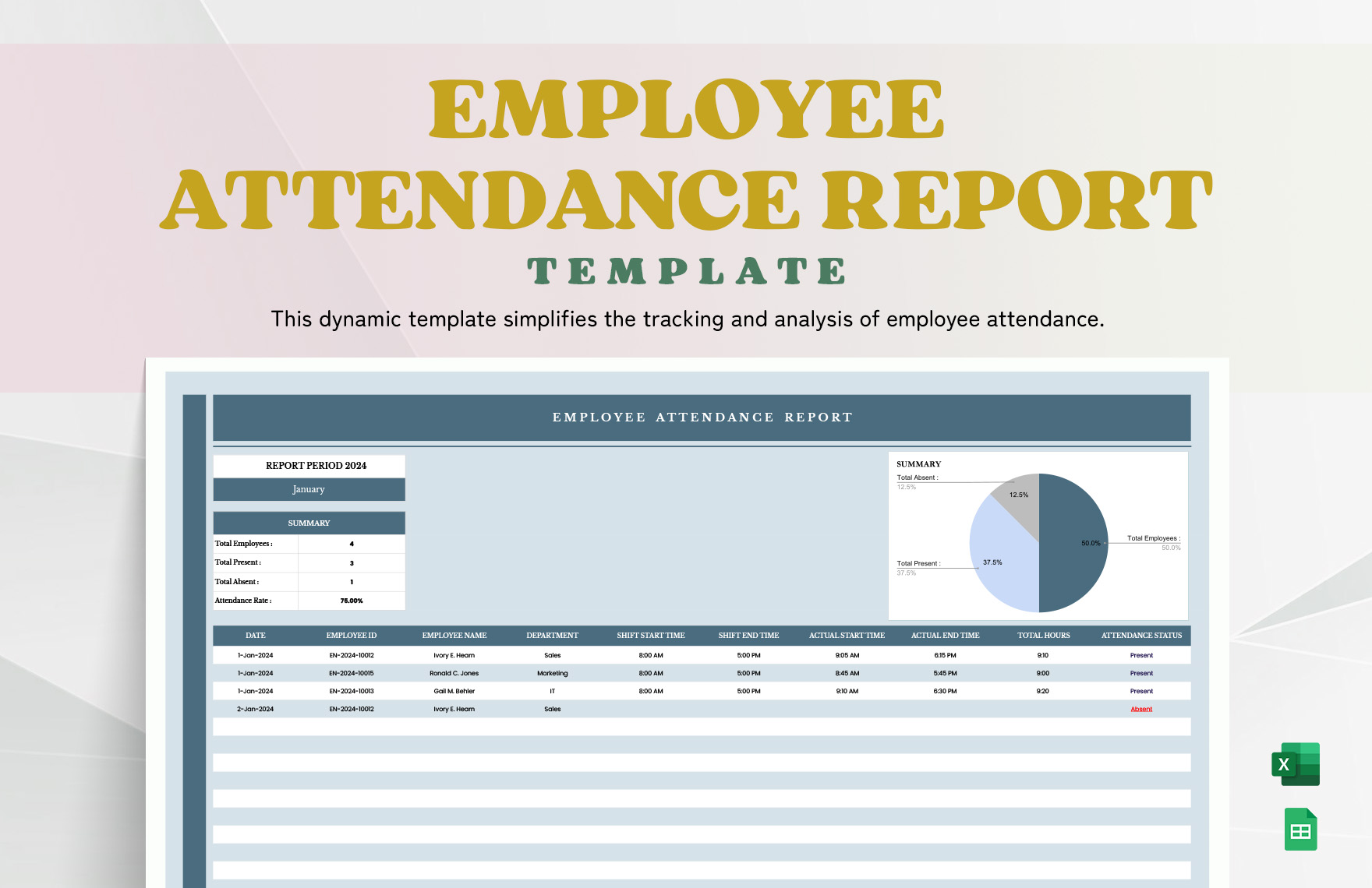 Free Employee Report Templates To Edit Online And Print Free Employee Report Templates To Edit Online And Print