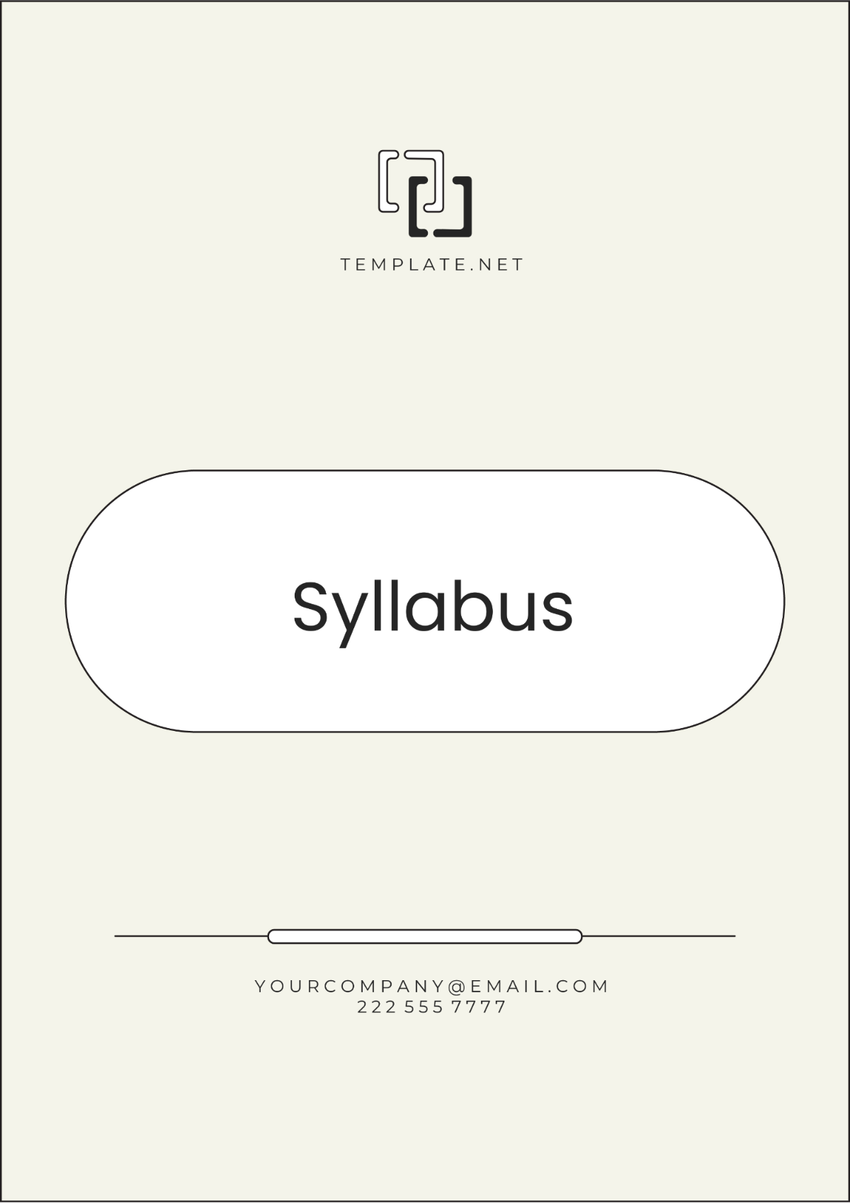 Syllabus Template