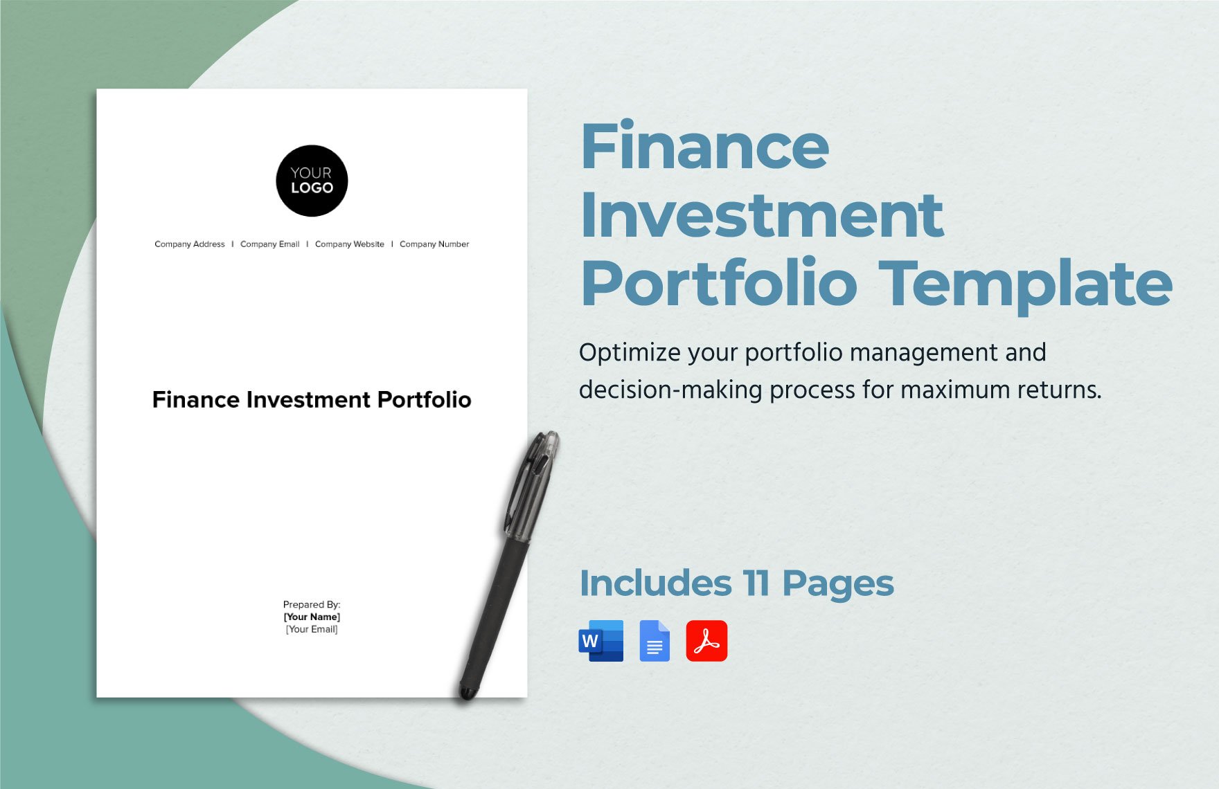 Finance Investment Portfolio Template