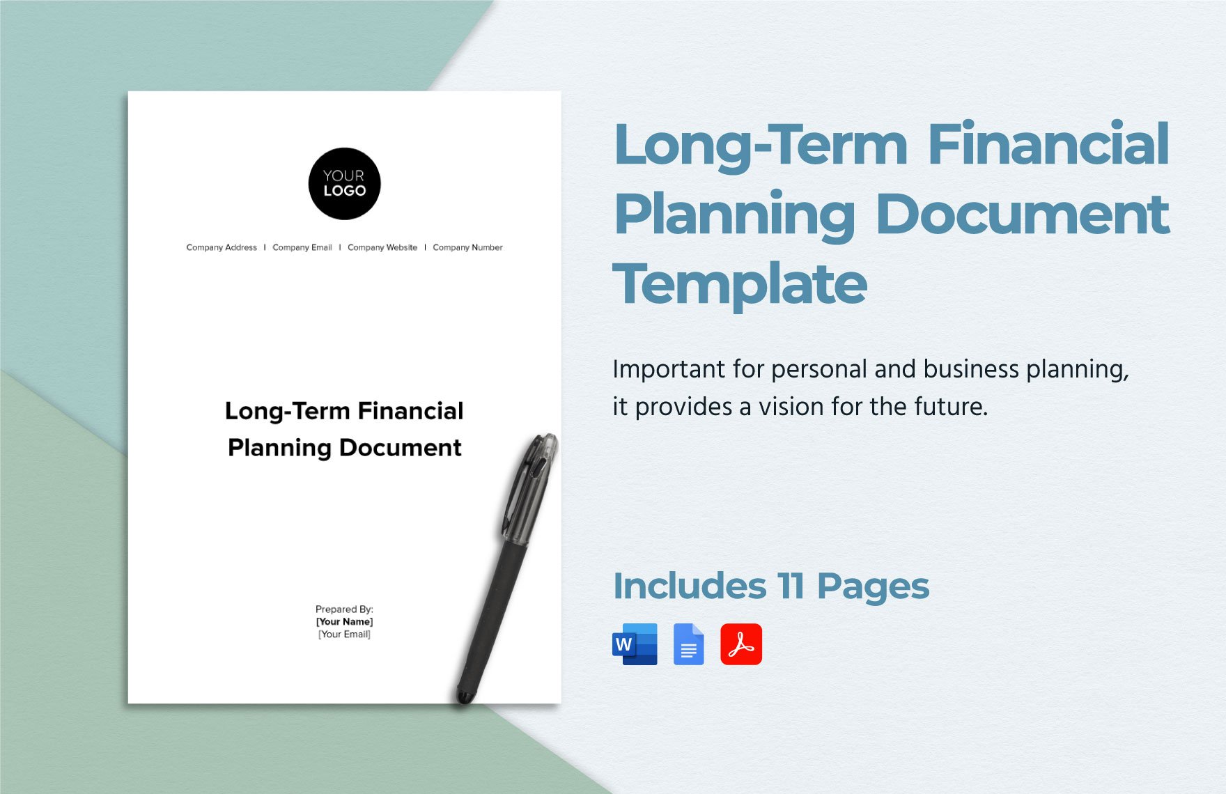 LongTerm Financial Planning Document Template