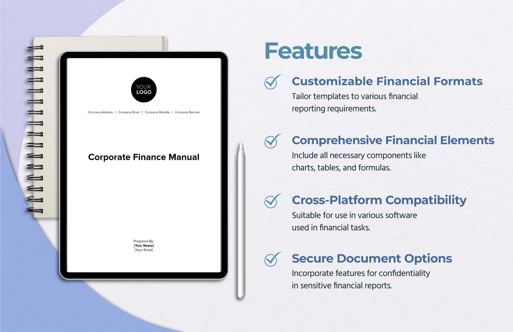 Corporate Finance Manual Template