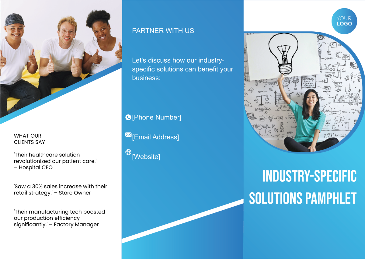 Industry-Specific Solutions Pamphlet Template
