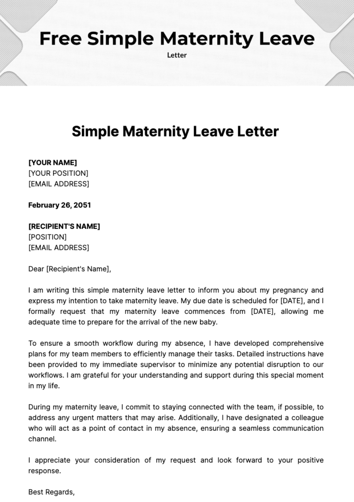 free-simple-maternity-leave-letter-template-edit-online-download