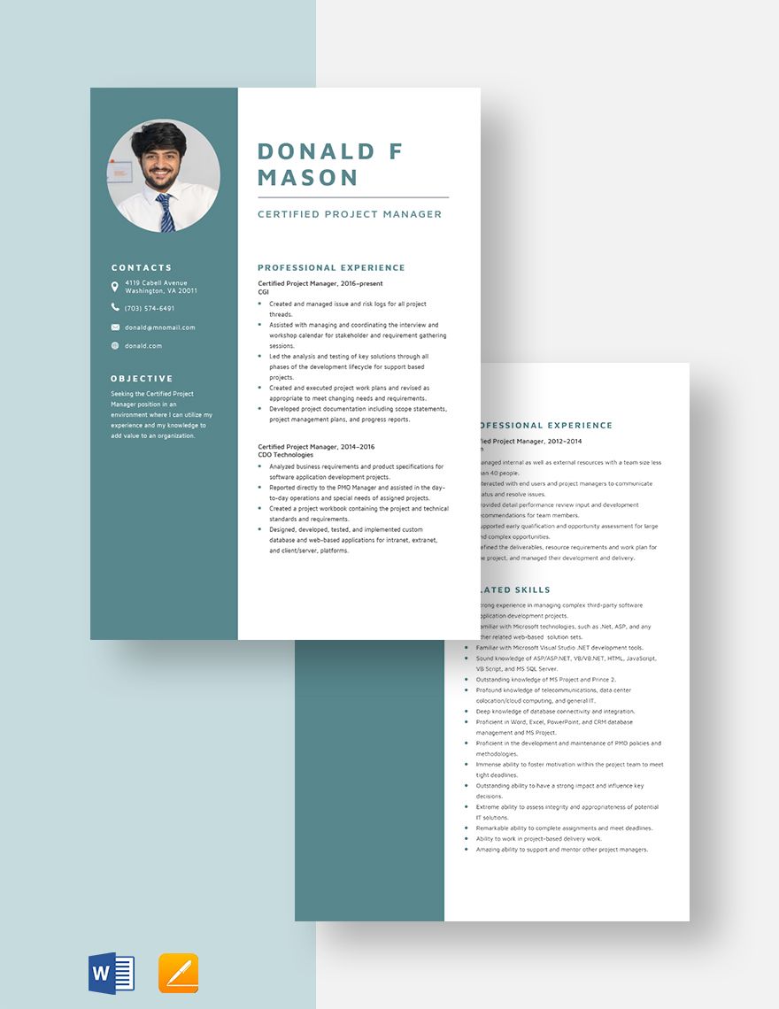 Certified Project Manager Resume