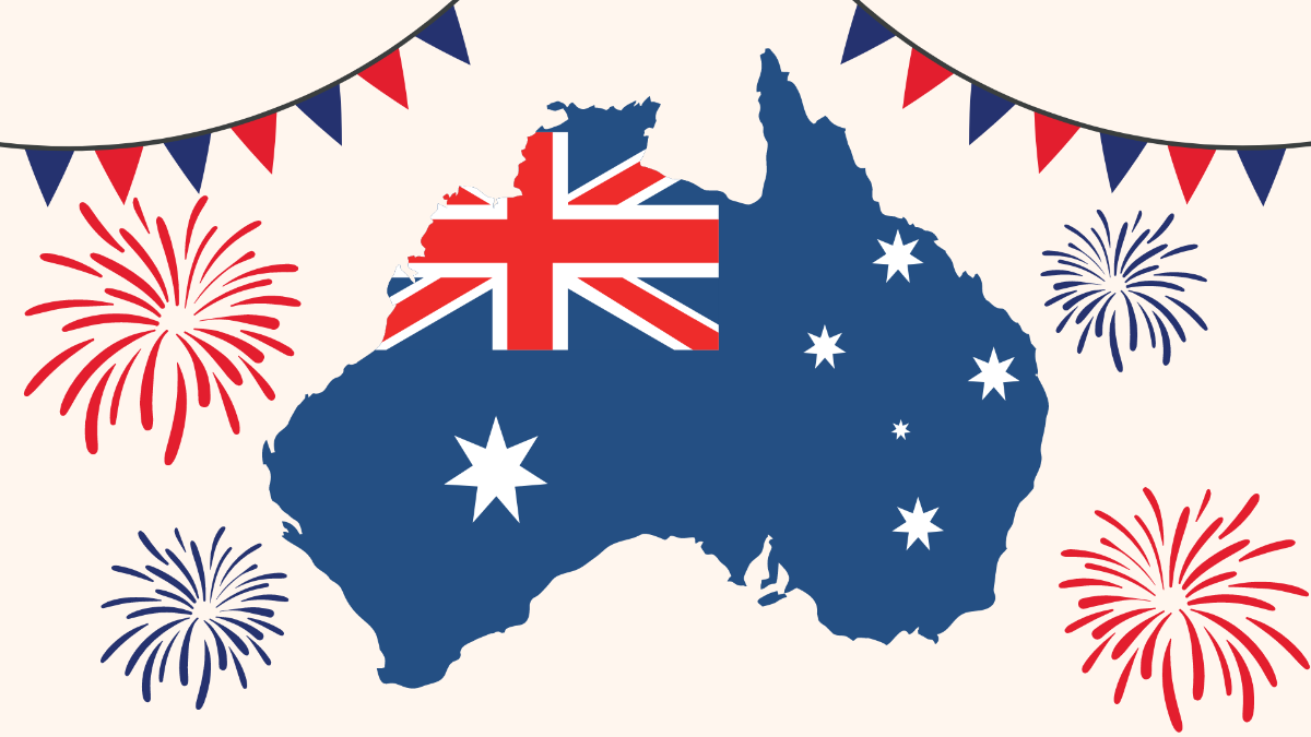 Australia Day Teams Background Template