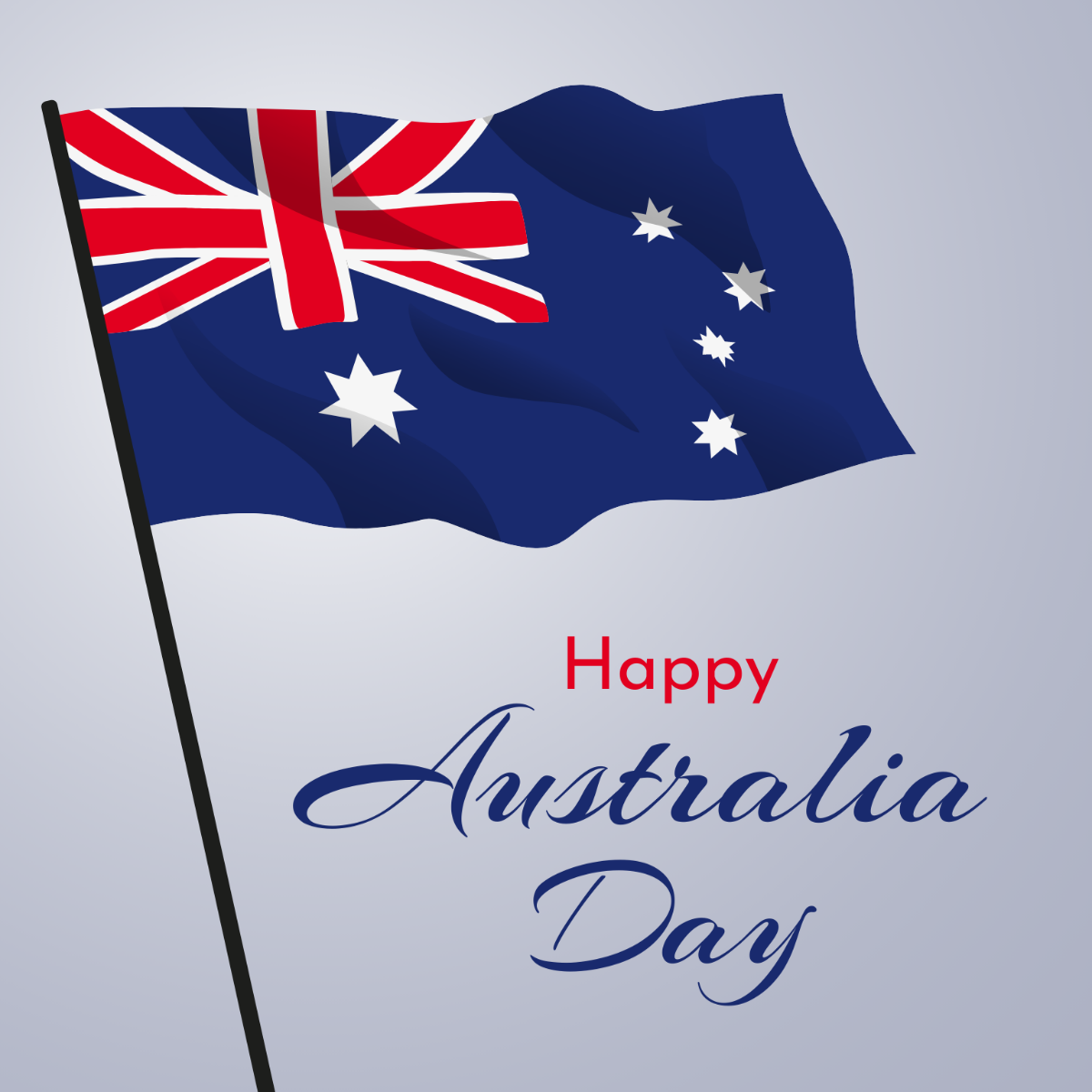 Australia Day Flag Template