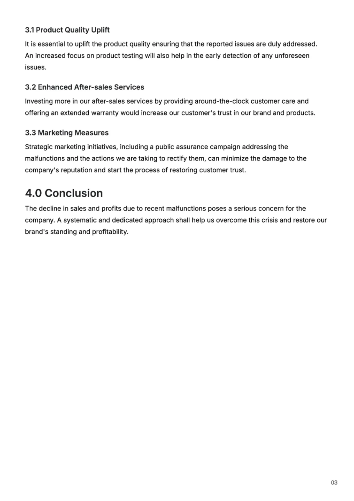 Free Report Template to Edit Online