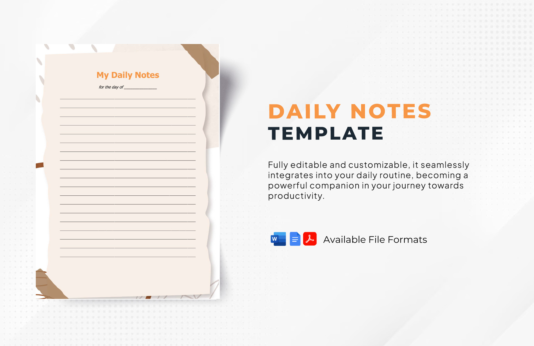 Free and customizable notes templates