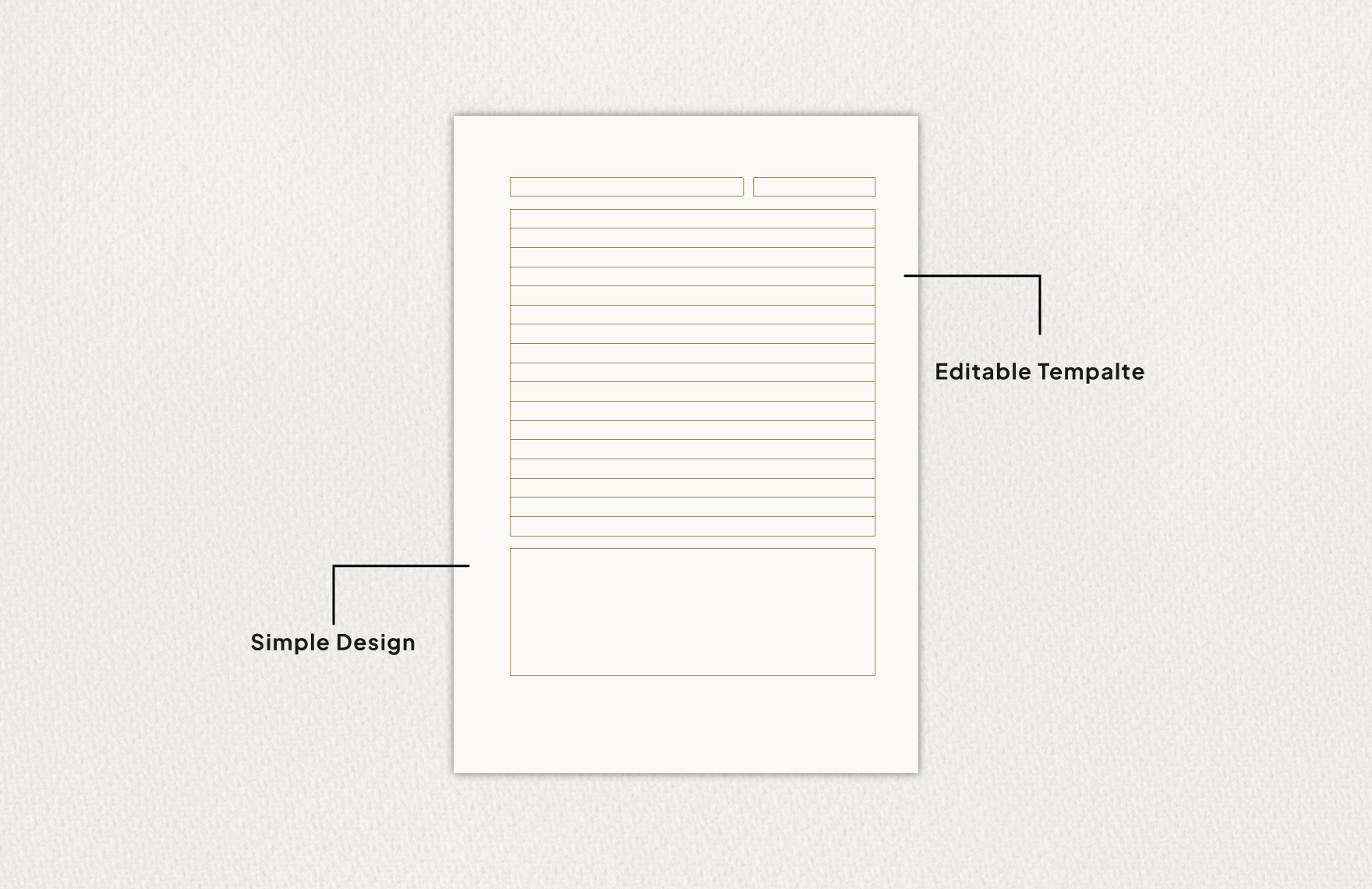 Digital Note Paper Design Template