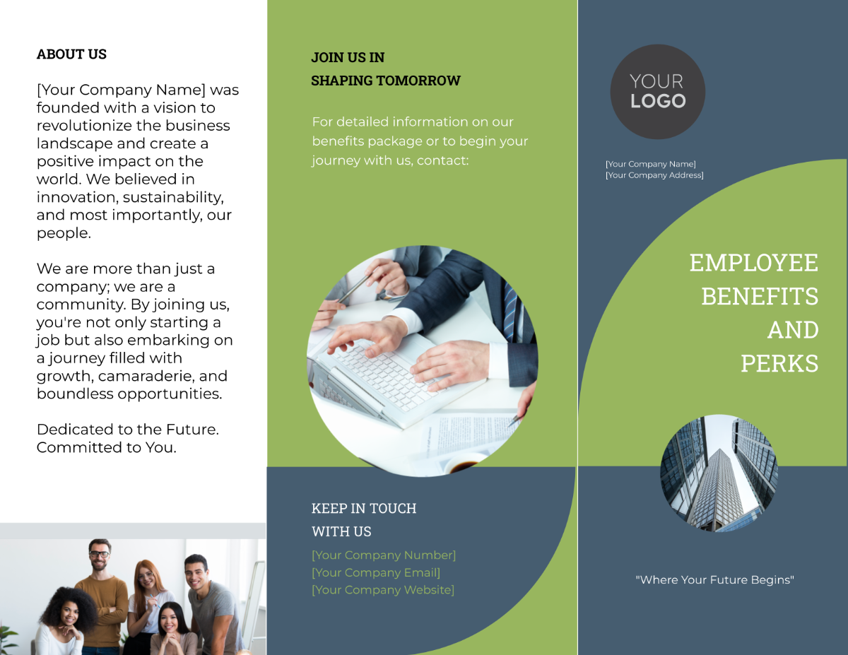 Employee Benefits and Perks Brochure HR
