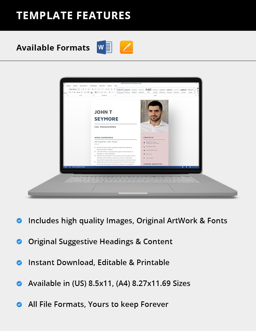 Free Free CNC Programmer Resume Template Word, Apple Pages