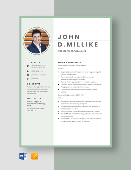 49+ Programmer Resume Templates - Free Downloads | Template.net