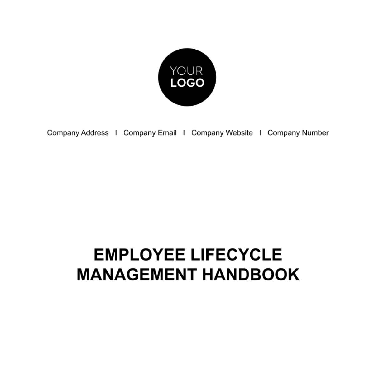 Employee Lifecycle Management Handbook HR Template - Edit Online