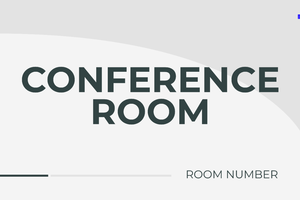 Free Conference Room Name Sign Template