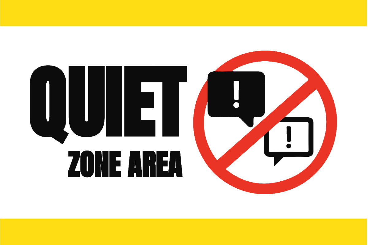 Quiet Zone Area Sign Template