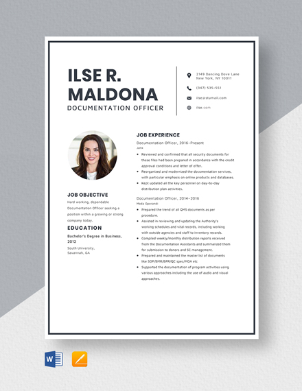 Free Documentation Billing Clerk Resume - Download in Word, Apple Pages ...