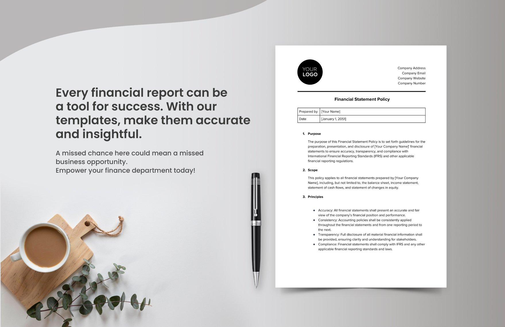 Financial Statement Policy Template