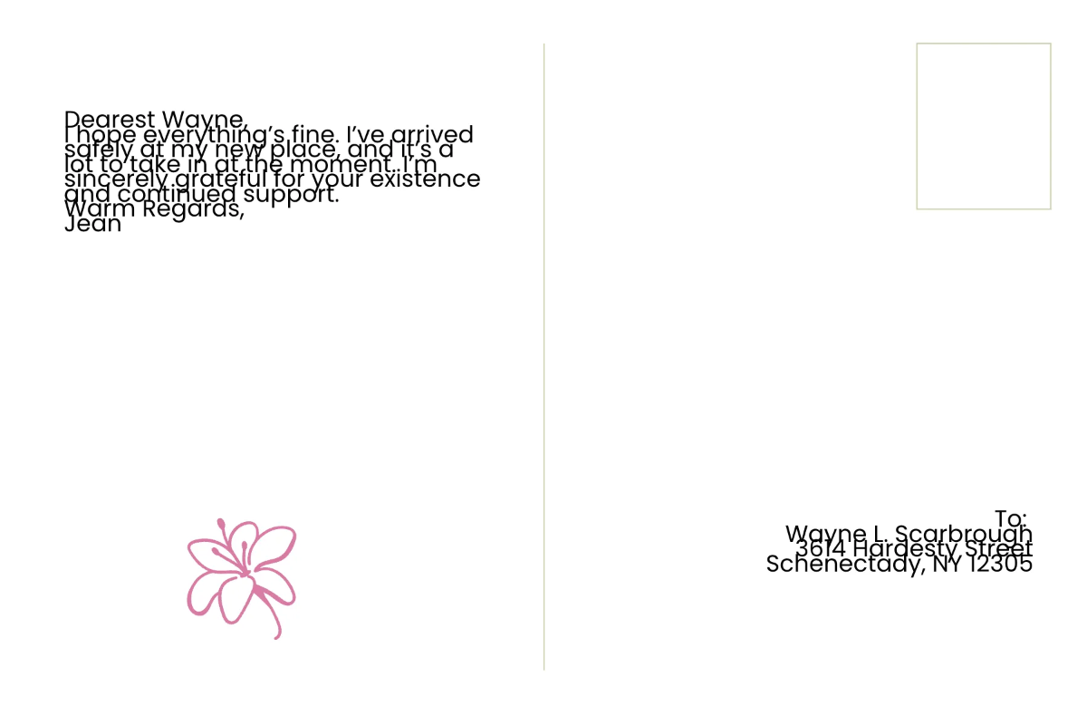 Free Gratitude Postcard Template to Edit Online