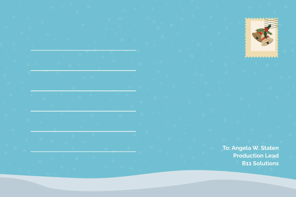 Free Winter Postcard Template to Edit Online