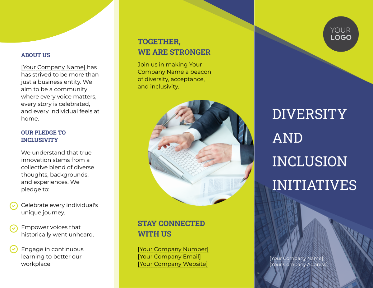 Diversity and Inclusion Initiatives Brochure HR Template