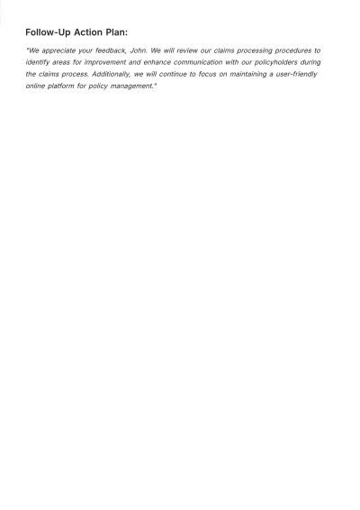 Free Insurance Satisfaction Note Template to Edit Online