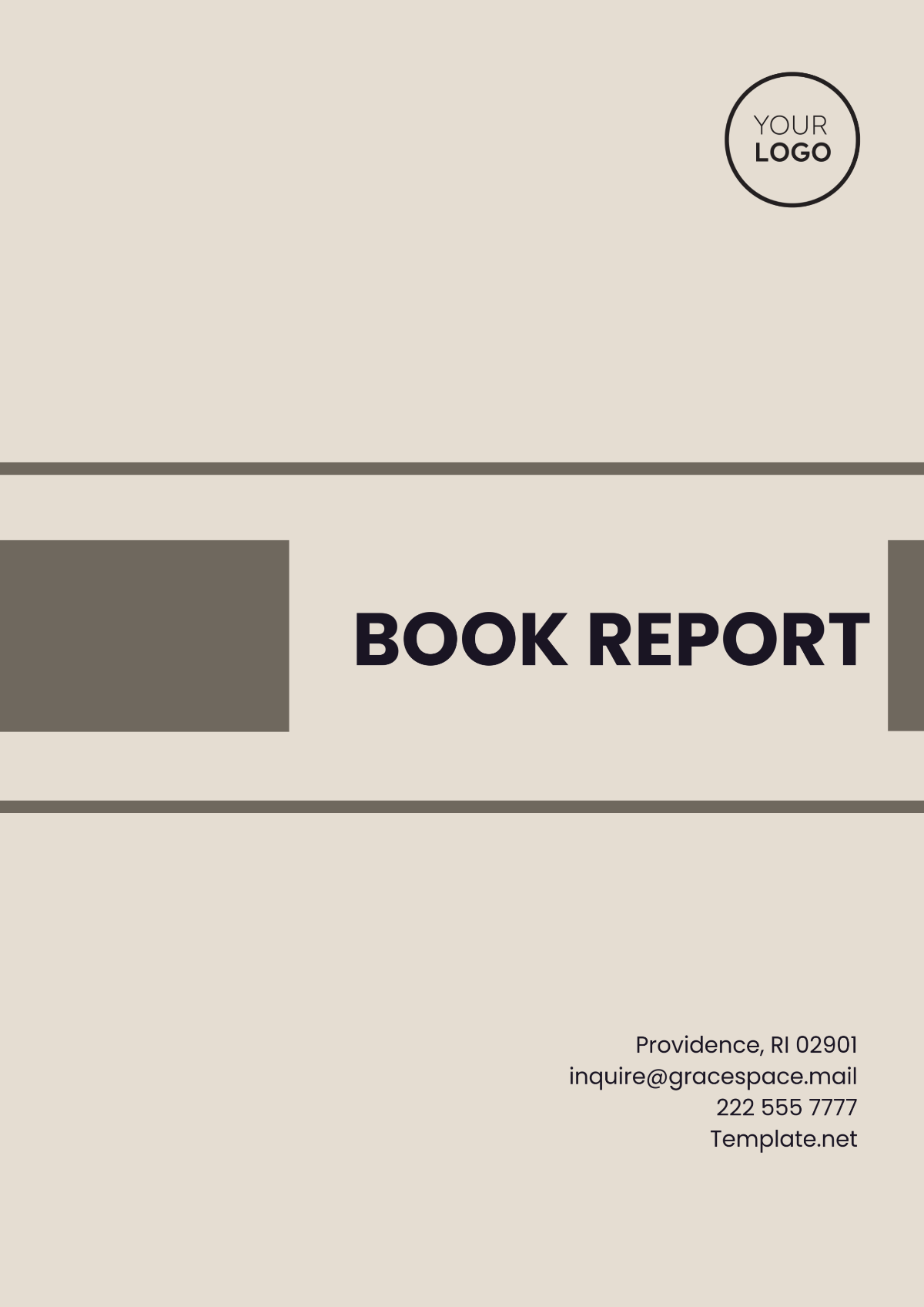 Book Report Template - Edit Online & Download